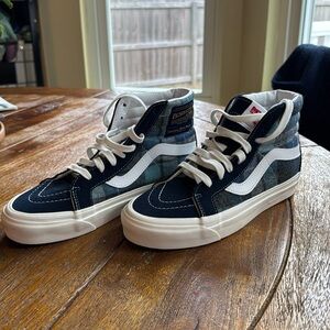 Rare Vans x Pendleton Surfer Plaid and Suede High Tops size 7.5M